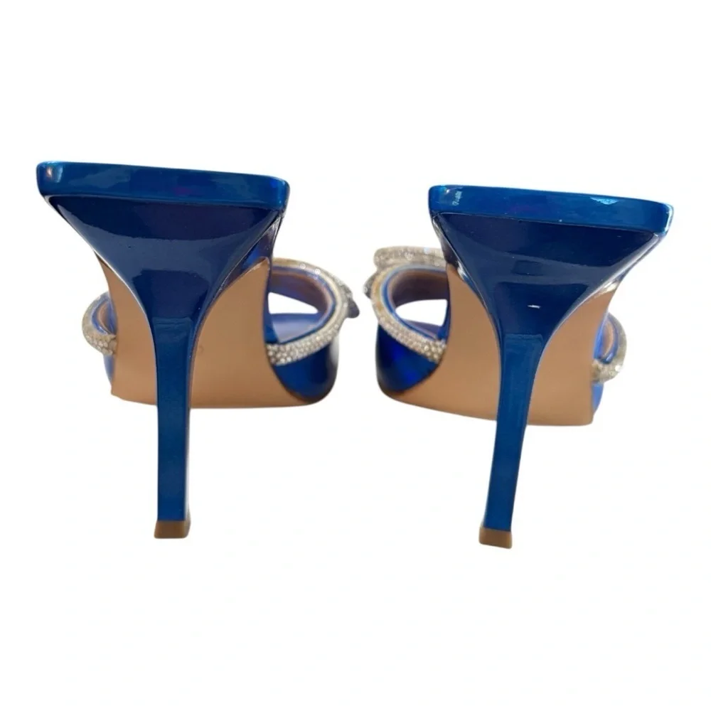 Steve Madden Embellished Heeled Sandals – Blue – Size 6M - Picture 2 of 6
